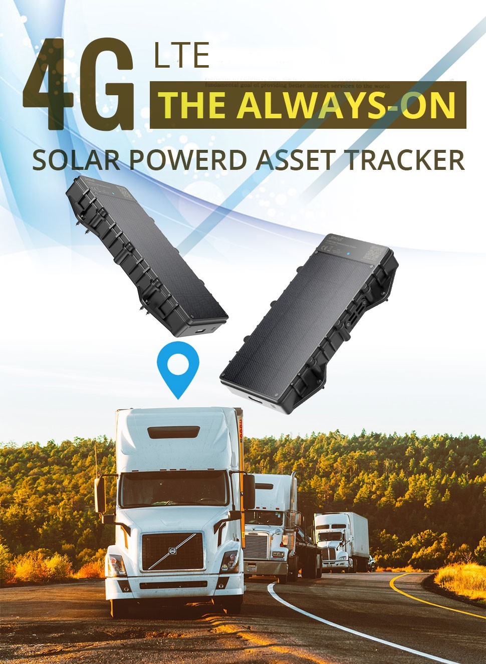 Solar GPS-paikannin 4G GPS/WIFI/BDS/LBS + 10000mAh akku ja IP67-suojaus