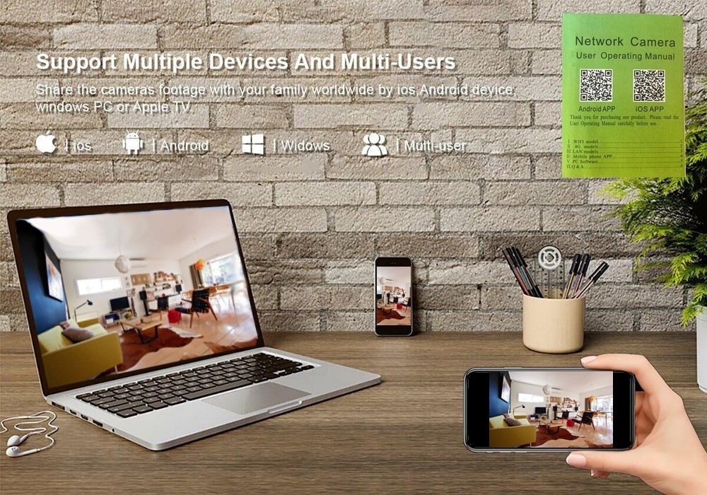 pinhole set wifi-moduuli - mobiilisovellus ios ja Android