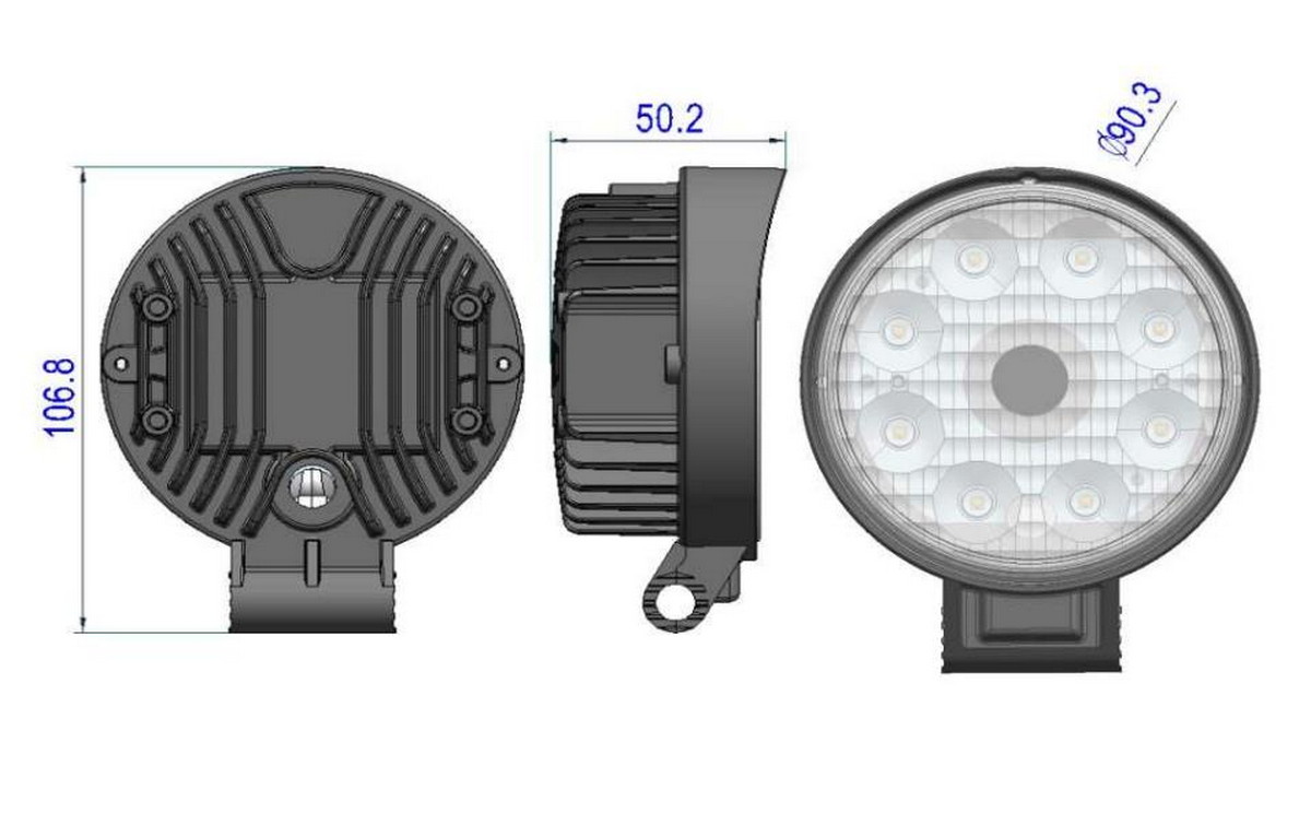 peruutustyökamera ja led-valo