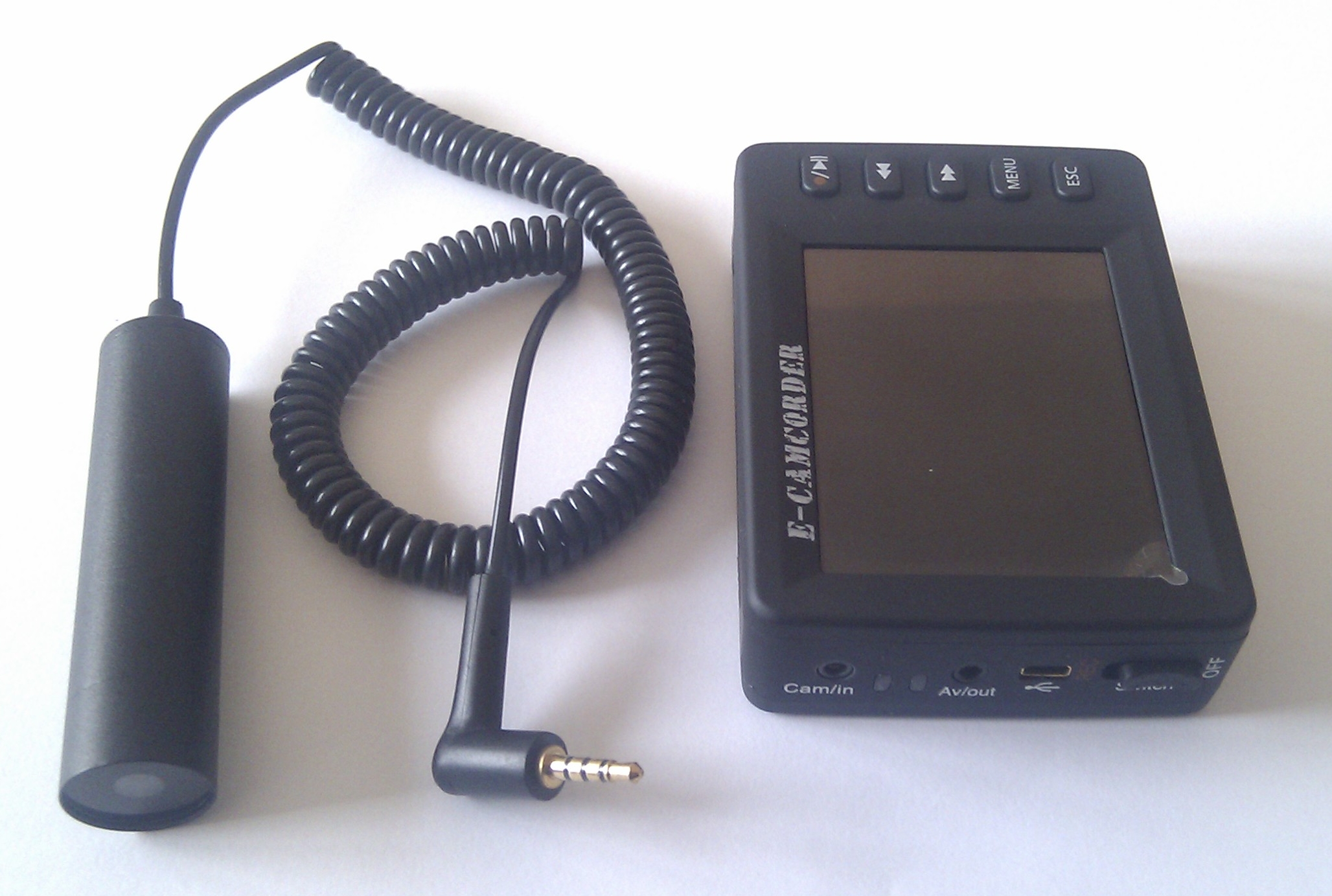 E-Bulet-videokamera + 2,5" LCD