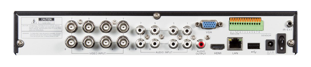 DVR / xhc1080 -tallentimen tulot ja lähdöt
