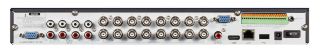 XHR1080 DVR-tallentimen tulot ja lähdöt