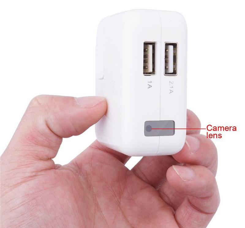 USB-laturi piilokameralla