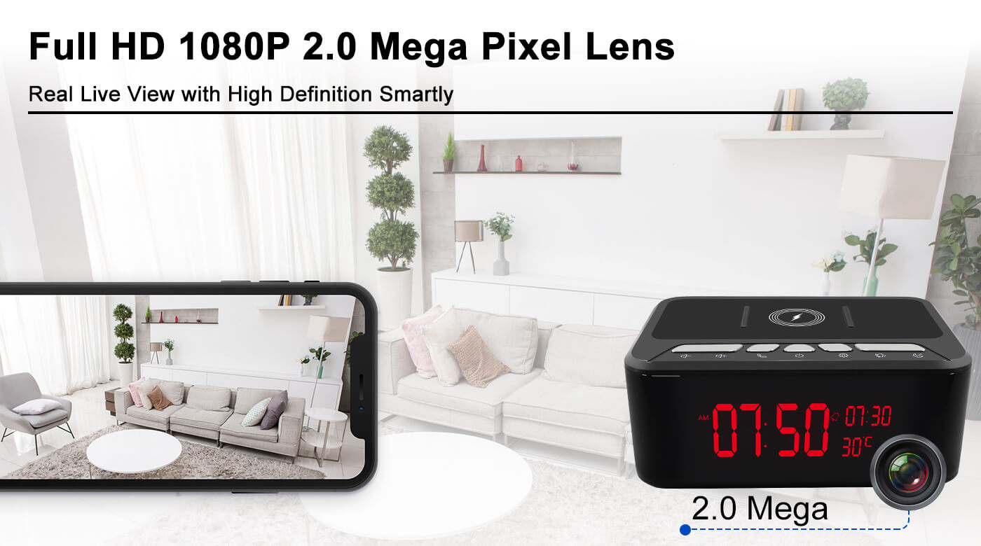 Full hd 1080p kamera kellossa
