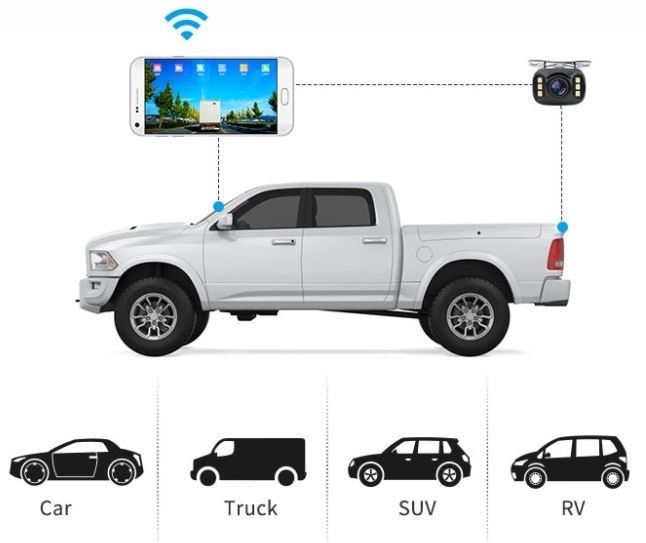 yleinen pysäköinti wifi-autokamera matkapuhelimella