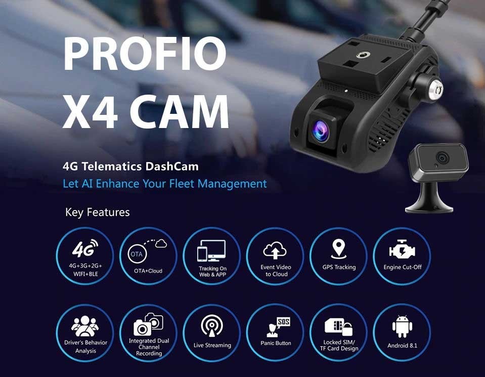 kaksoispilvi auton kamerajärjestelmä profio x4 gps:llä