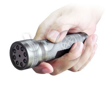Taskulamppu kameralla ja pimeänäöllä - 8 IR LED