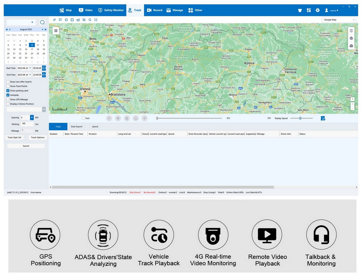 dvr autolle - CMVS-alusta PROFIO X7